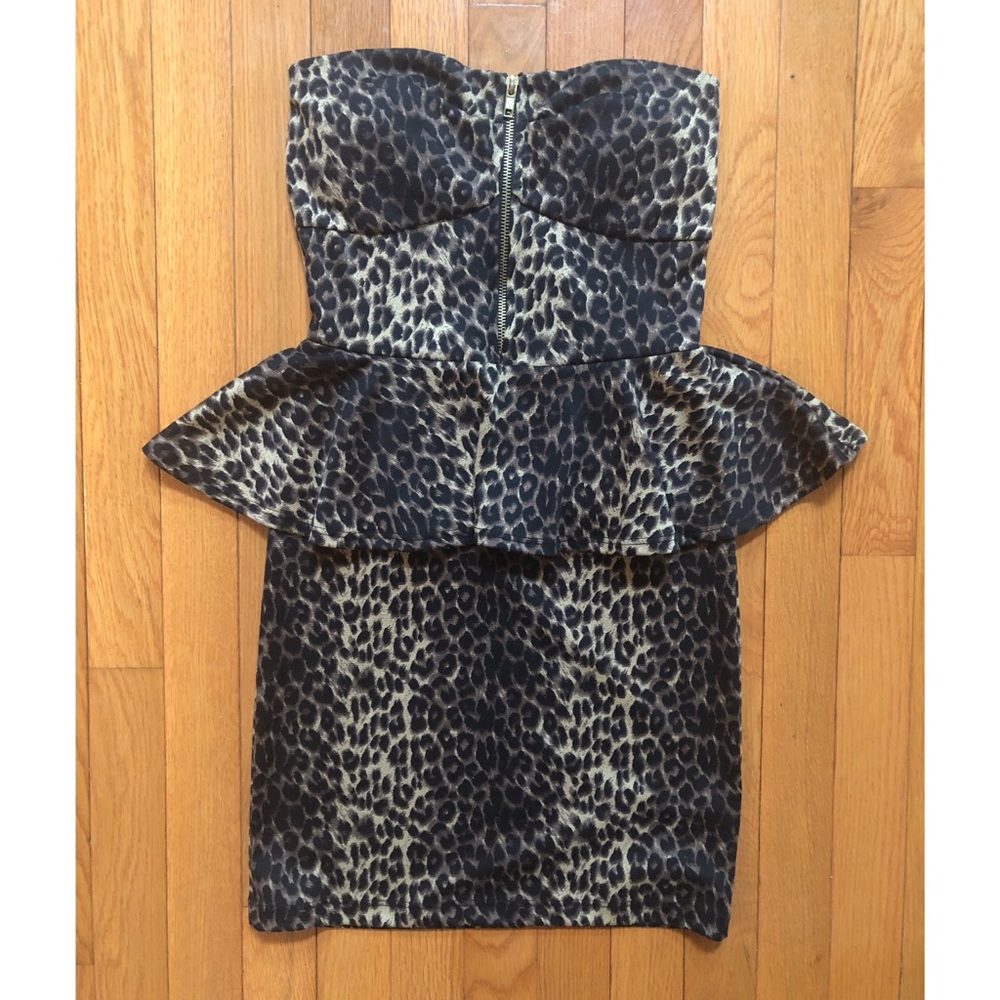 FITTED CHEETAH PRINT DRESS